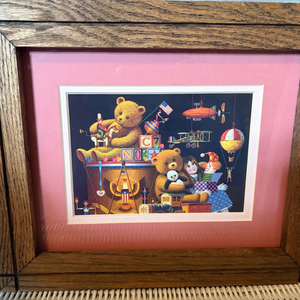 VINTAGE Framed “Toyland” Print by Charles Wysocki
